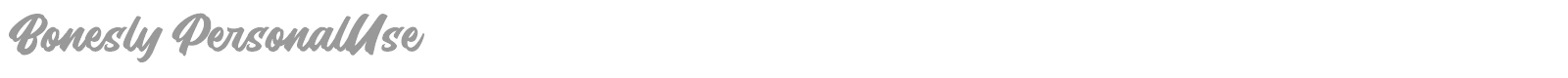 Bonesly font preview